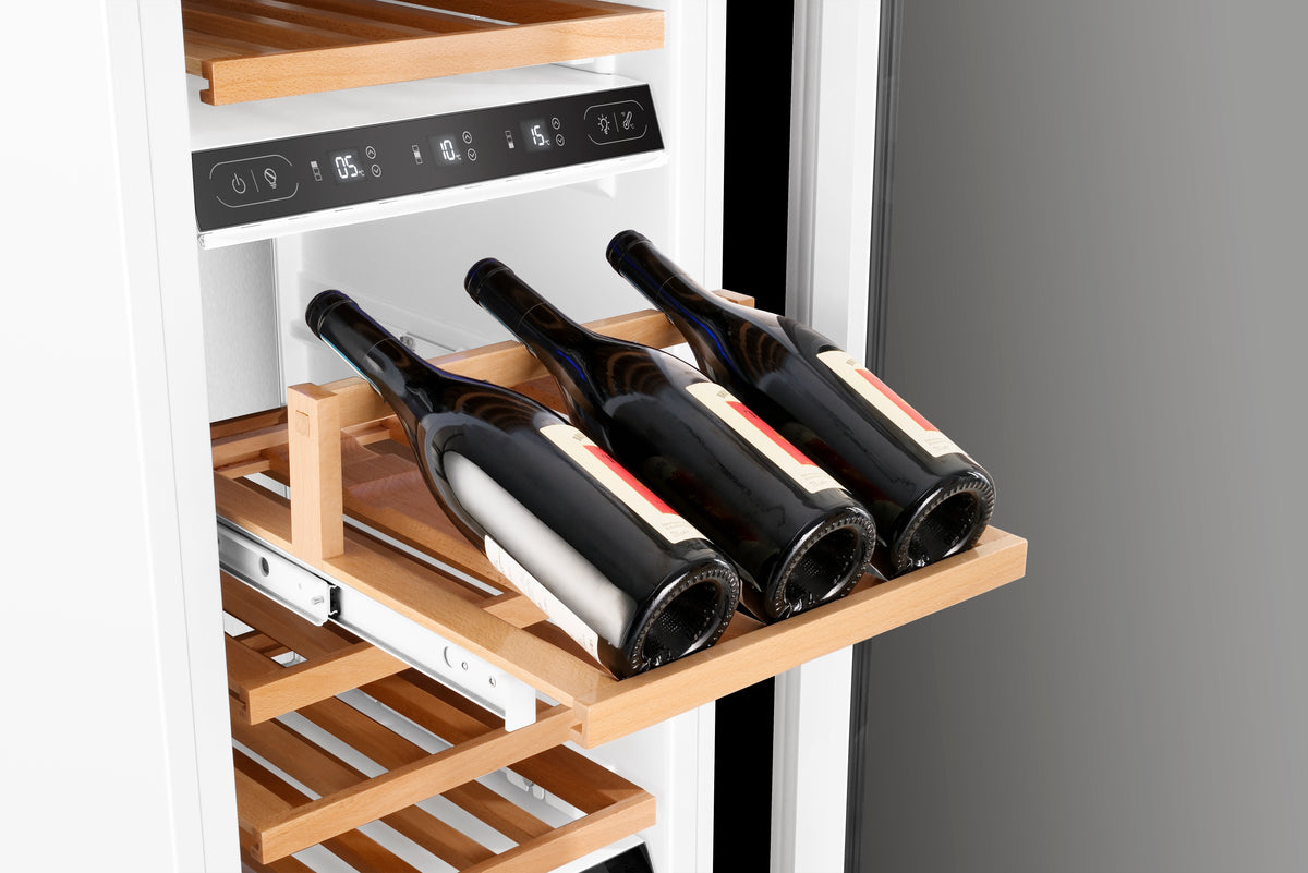 24" Three Zone Built-In Wine Refrigerator Column - Panel Ready