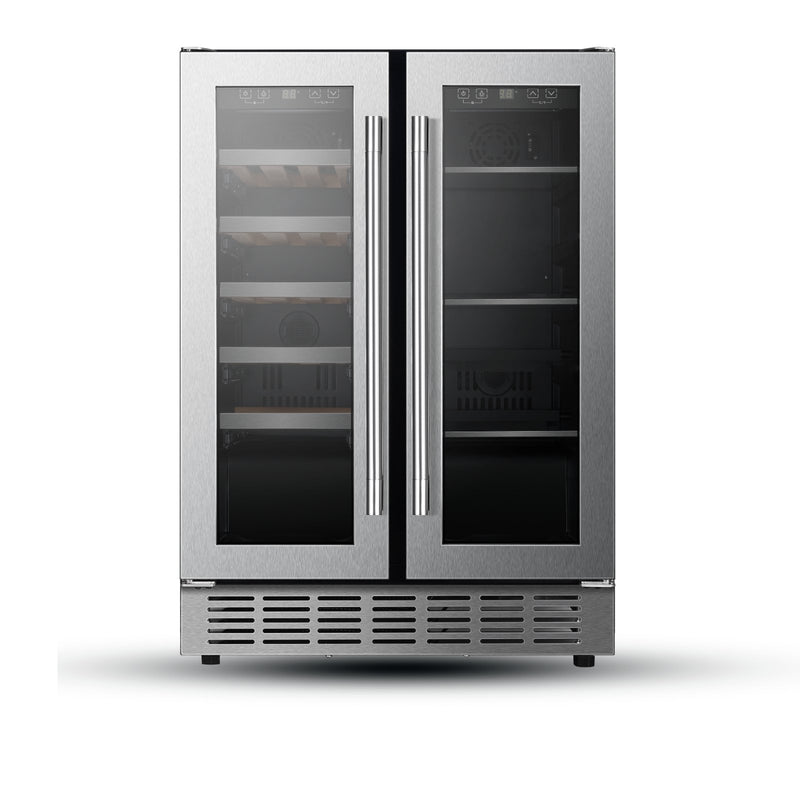 24″ Dual-Zone Undercounter Wine & Beverage Center – Stainless Steel
