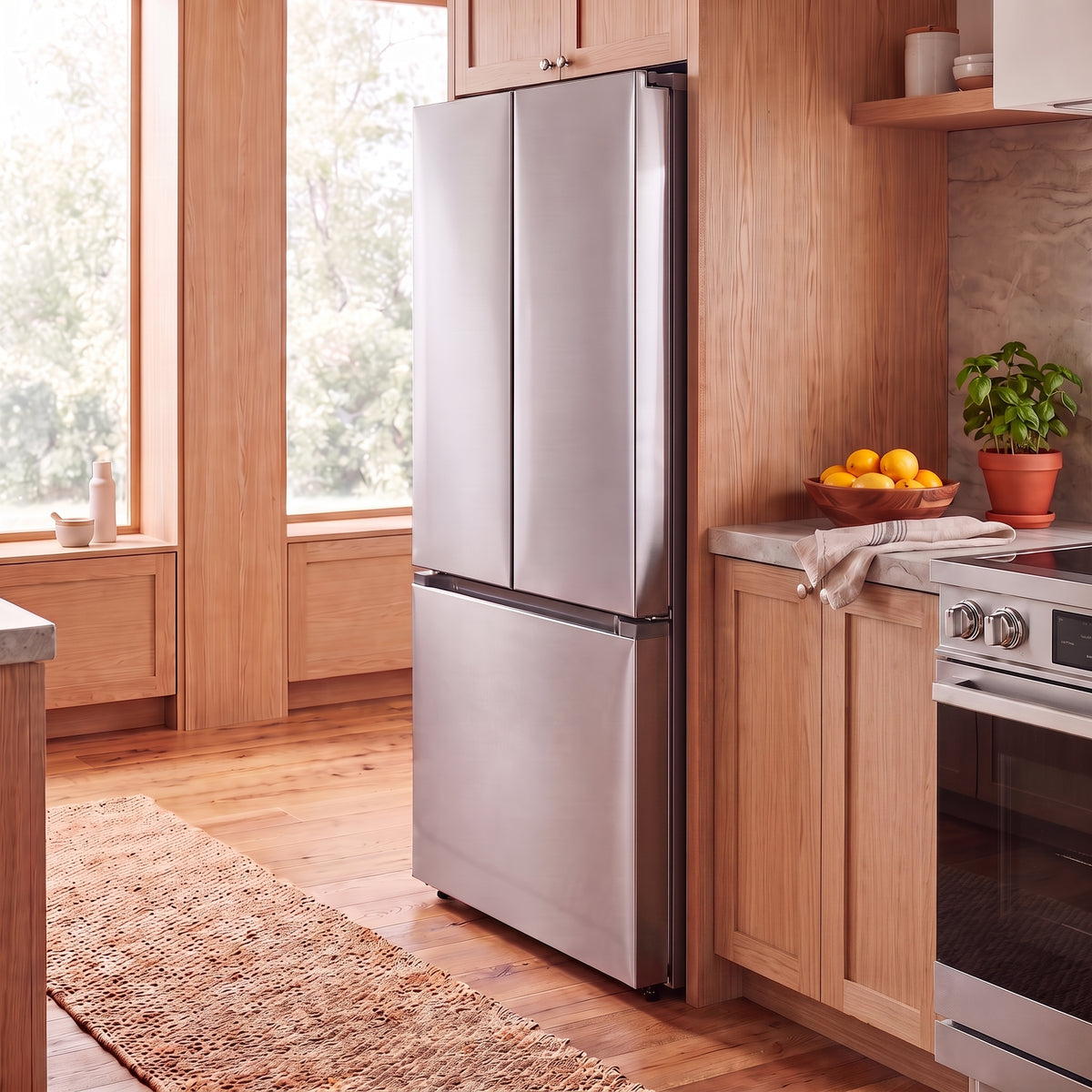 36" Eco Pro Counter Depth Freestanding Refrigerator, Stainless Steel