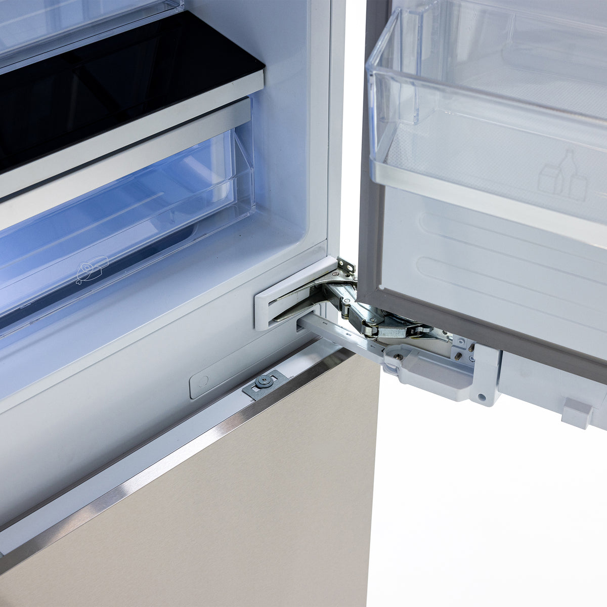 36" French Door Built-In Refrigerator with Freezer, Ice-Maker and Water Dispenser - Stainless Steel