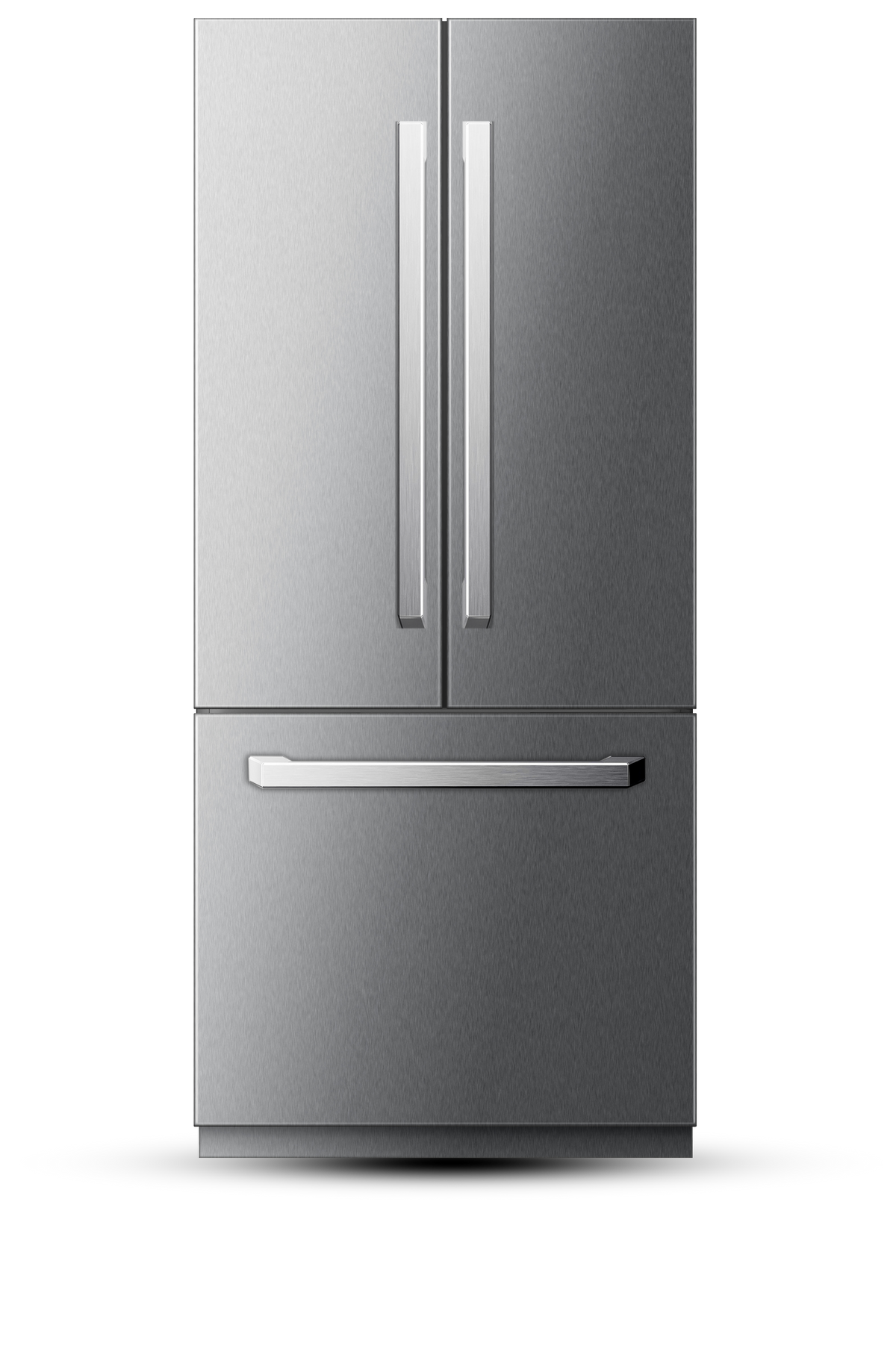 36" French Door Built-In Refrigerator with Freezer, Ice-Maker and Water Dispenser - Stainless Steel